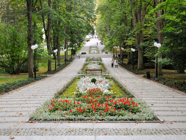 Widok na góry w Kotlinie Kłodzkiej